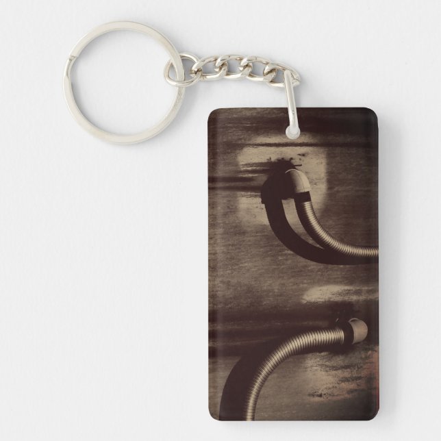 Pipe and Shadow Key Ring (Front)