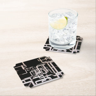 Pipe Design Paper Coaster