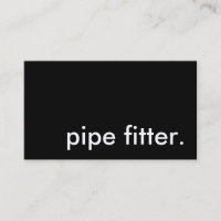 pipe fitter.
