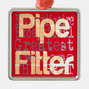 Pipe Fitter Extraordinaire Metal Tree Decoration