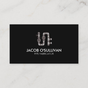 Pipe Layer Plumber Plumbing Business Card