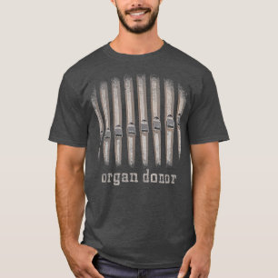 Pipe Organ Donor  Funny  with Organ Pipes Design T-Shirt