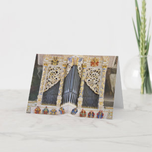 pipe organ in Marktkirche, Halle greeting card