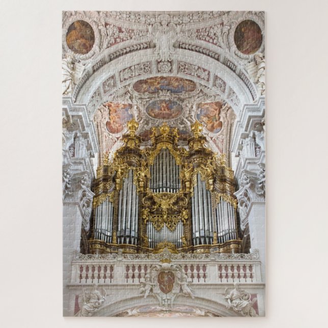 Pipe organ in Passau Cathedral, Germany Jigsaw Puzzle (Vertical)