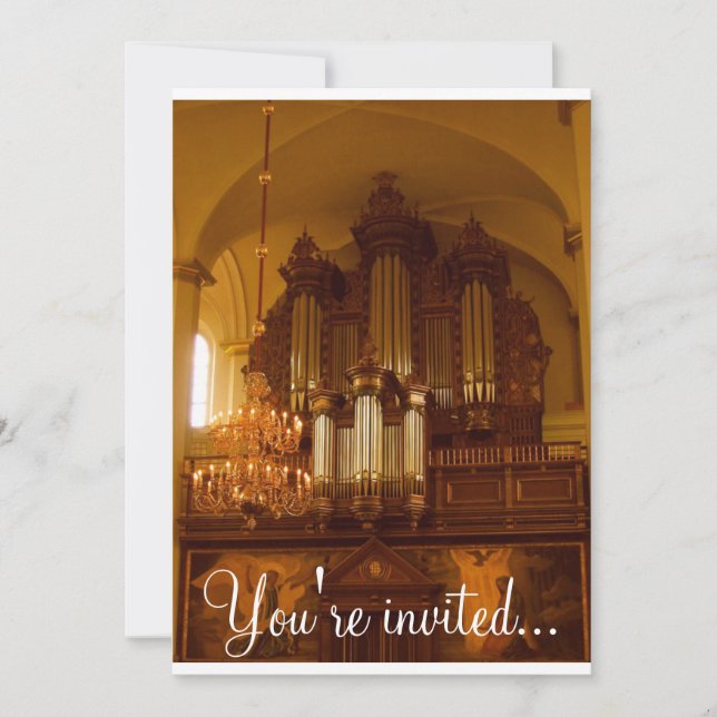 Pipe Organ invitation (Front)