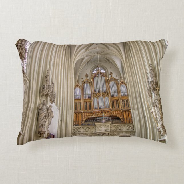 Pipe Organ Maria Am Gestade Decorative Cushion (Front)