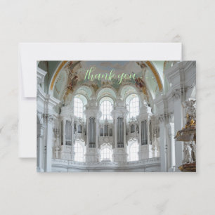 Pipe organ thank you card for musicians