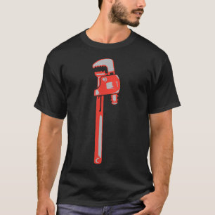 Pipe Wrench Plumber Pipefitter Expert Plumbing T-Shirt