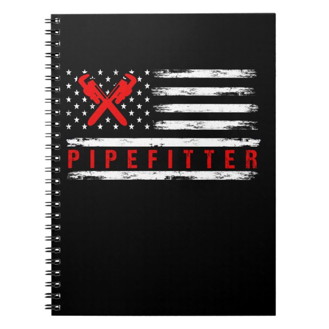 Pipefitter Gifts Funny Plumber Notebook (Front)