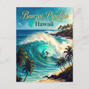 Pipeline Hawaii Postcard