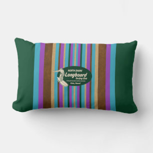 Pipeline Hawaii Surfboard Reversible Lumbar Pillow