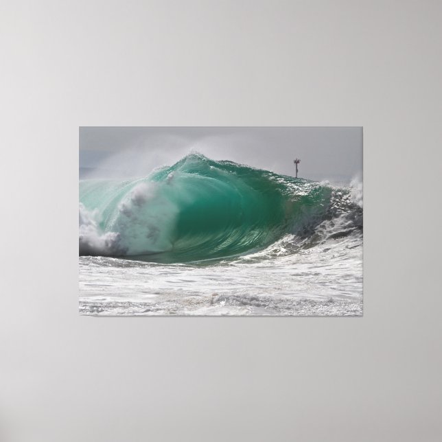 Pipeline WEDGE, Newport Beach 🌊 Canvas Print (Front)