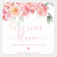 Piper Peony Floral Let Love Bloom Favour