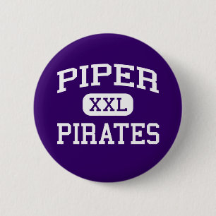 Piper - Pirates - High School - Kansas City Kansas 6 Cm Round Badge