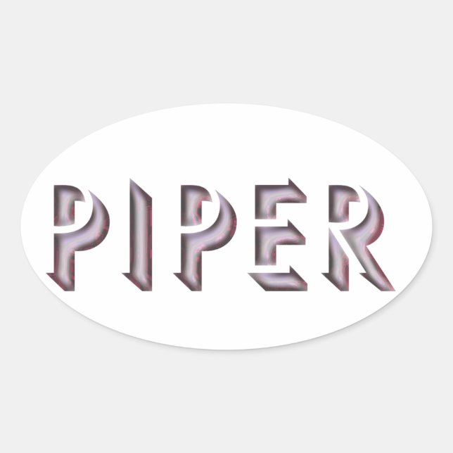 Piper sticker name (Front)