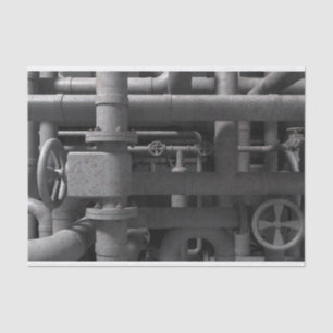 Pipes and Valves Tissue Paper