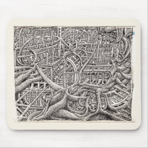 Pipescape, by Brian Benson Mouse Pad