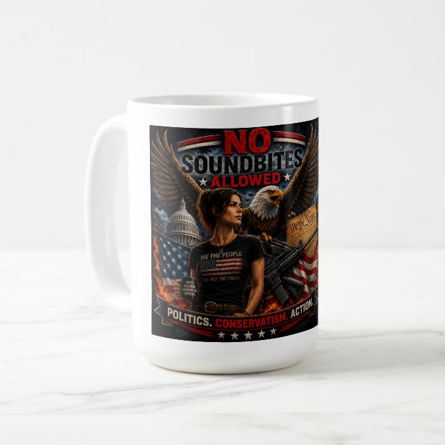 Piping Hot America! Coffee Mug (Front Left)