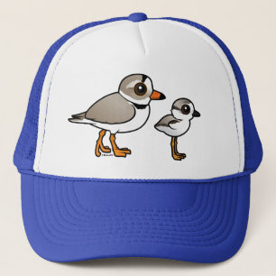 Piping Plover with chick Trucker Hat