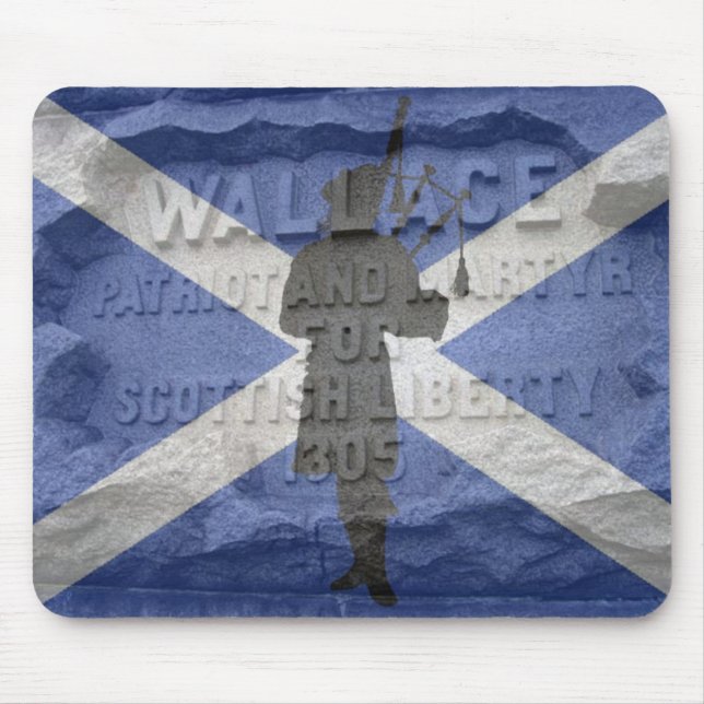 Pipper Tribute - Willam Wallace Scotland patriot Mouse Pad (Front)