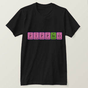 Pippino periodic table name shirt