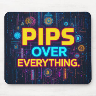 Pips Over Everything – The Forex Trader's Anthem" Mouse Pad