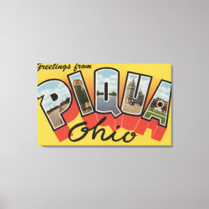 Piqua, OhioLarge Letter ScenesPiqua, OH Canvas Print