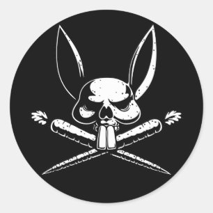 Pirabbit Classic Round Sticker