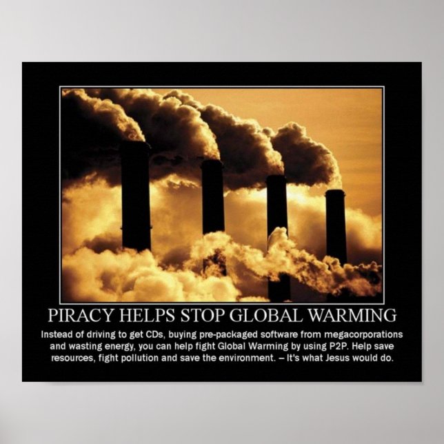 Piracy.. Its Green Poster (Front)