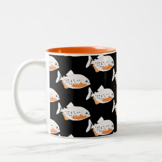 Piranha Fish Amazon River Two-Tone Coffee Mug