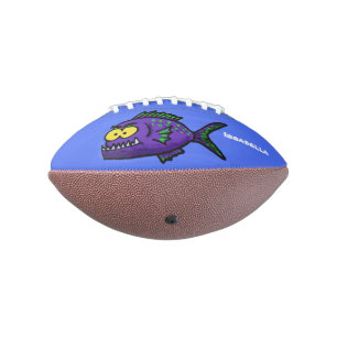 Piranha fish cartoon football