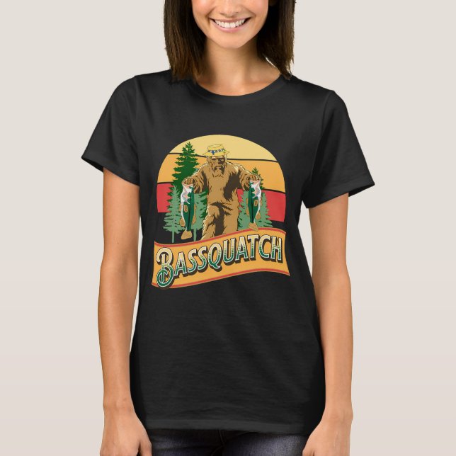 PIRANHA FISHERMAN DESIGN T-Shirt (Front)