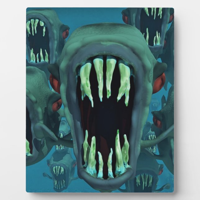 Piranhas Fish Custom Personalise Anniversaries Plaque (Front)