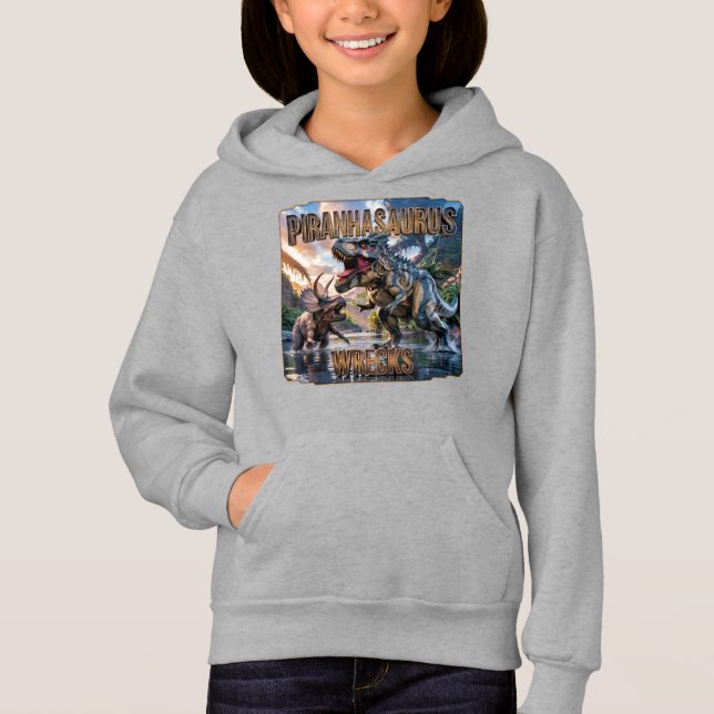 Piranhasaurus Wrecks Photographic – Funny Scary (Front)