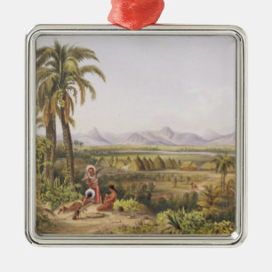 Pirara and Lake Amucu, the Site of El Dorado, from Metal Tree Decoration