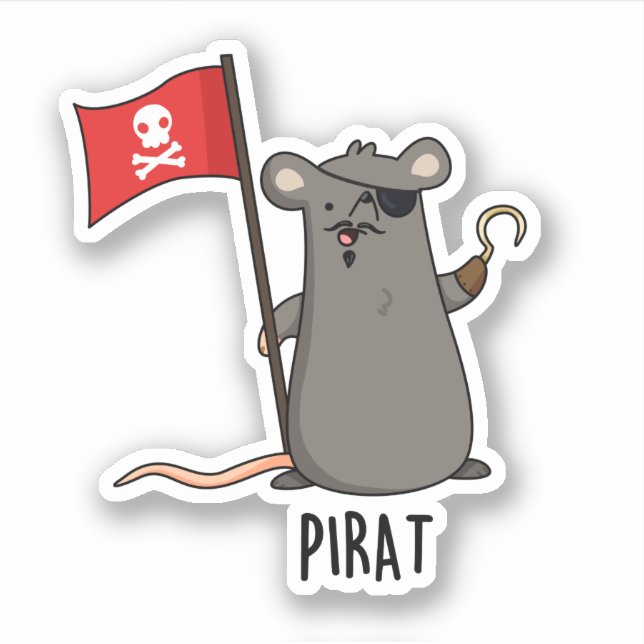 Pirat Funny Pirate Rat Pun  (Front)
