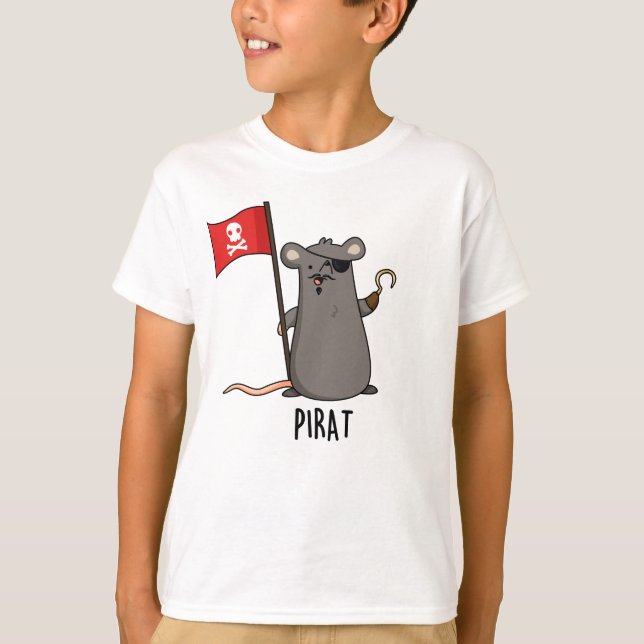 Pirat Funny Pirate Rat Pun  T-Shirt (Front)