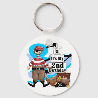 Pirate 2nd Birthday T-shirts and Gifts Key Ring