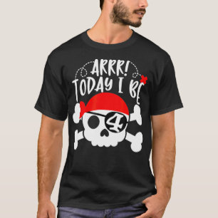 Pirate 4th Birthday Party Arrr Today I Be 4 Red T-Shirt