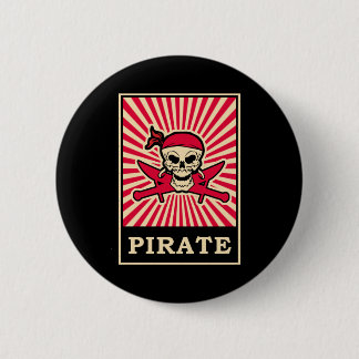 Pirate 6 Cm Round Badge