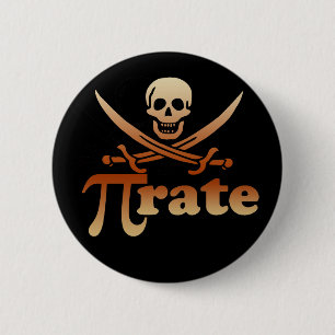 Pirate 6 Cm Round Badge