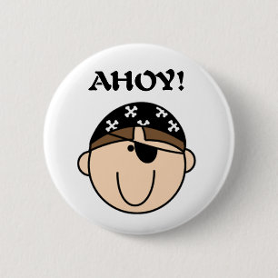 Pirate Ahoy 6 Cm Round Badge