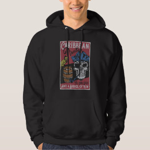 Pirate And A Barrel Of Rum Yo Ho Ho Hoodie