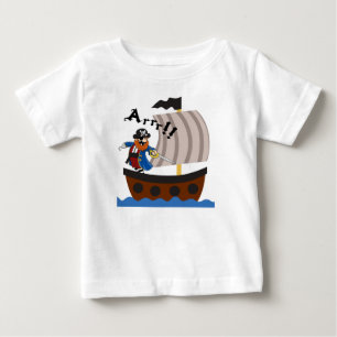 Pirate and pirate ship shirt