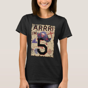 Pirate Arrrr I'm 5 Years Old Birthday Happy To Me T-Shirt