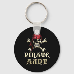 Pirate Aunt Skull Matching Grandma Halloween Costu Key Ring