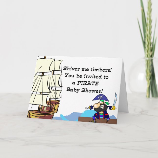 Pirate Baby Shower Invitation (Front)