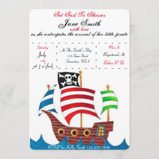 Pirate Baby Shower Invitation
