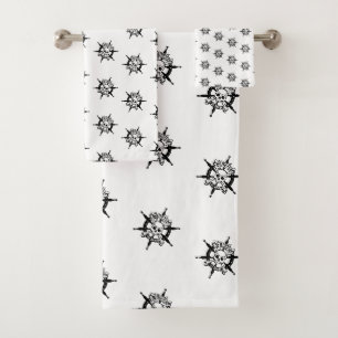 Pirate bath towel set
