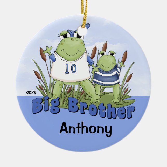 Pirate Big Brother Christmas Ornament (Front)